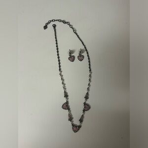 Sweet romance brand. Necklace and earring set.